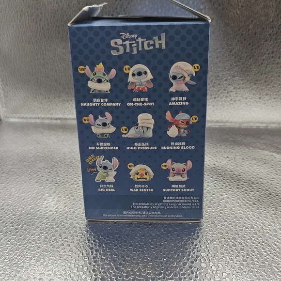 Disney Miniso Stitch Pillow Night Blind Box Figure w/ Card & Box Complete - Picture 3 of 5